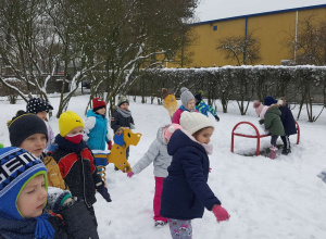 15.01.2021 r. "Dzień Śniegu" w grupie Wiewiórek