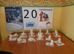 20.01.2022 r. "Dzień śniegu" w grupie "Biedronki"