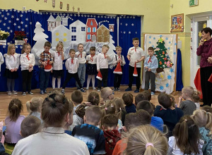 18.12.2025 r. Przedstawienie grupy Słoneczka pt. Świąteczne życzenia.